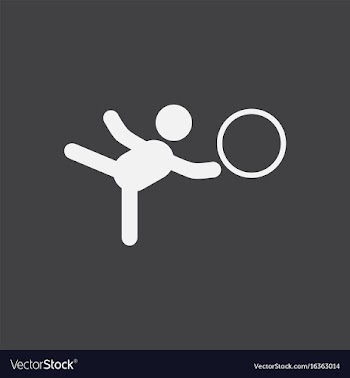 Rhythmic gymnastics design vector image