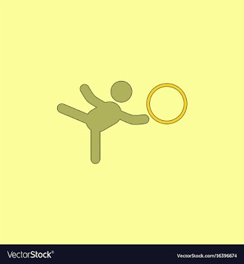 Rhythmic gymnastics design vector image