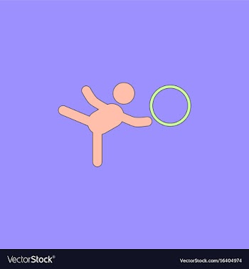 Rhythmic gymnastics design vector image