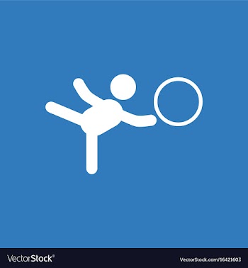 Rhythmic gymnastics design vector image