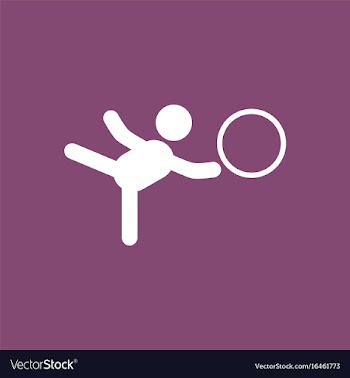 Rhythmic gymnastics design vector image