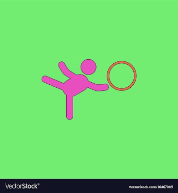 Rhythmic gymnastics design vector image