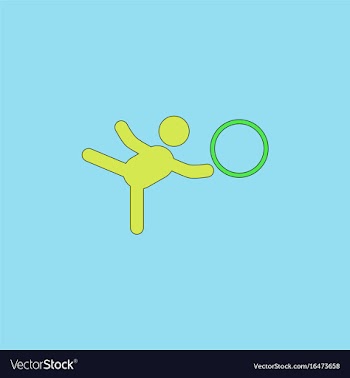 Rhythmic gymnastics design vector image