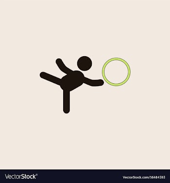 Rhythmic gymnastics design vector image
