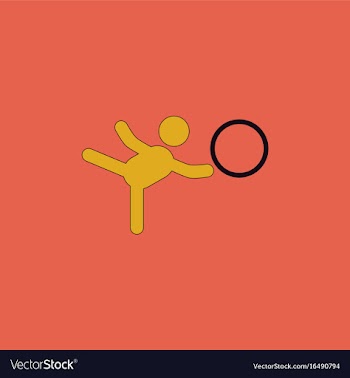 Rhythmic gymnastics design vector image