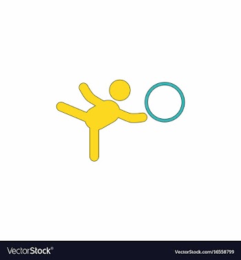 Rhythmic gymnastics design vector image