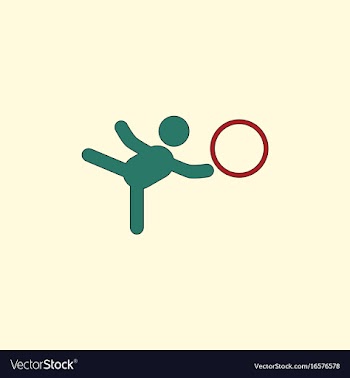 Rhythmic gymnastics design vector image