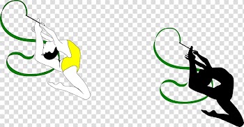 Rhythmic gymnastics Ribbon Poster, gymnastics transparent background PNG clipart