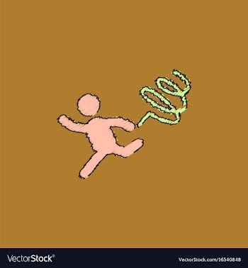 Rhythmic gymnastics with ribbon design in vector image