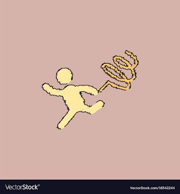 Rhythmic gymnastics with ribbon design in vector image