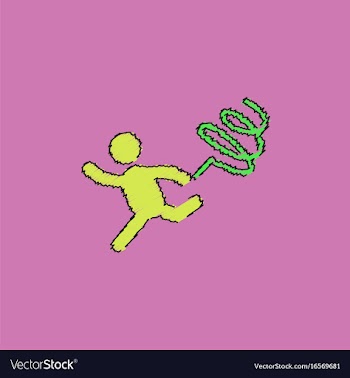 Rhythmic gymnastics with ribbon design in vector image