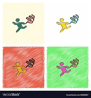 Rhythmic gymnastics with ribbon design in vector image