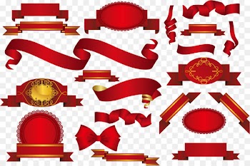 Ribbon Adobe Illustrator Download - Red ribbon vector material 