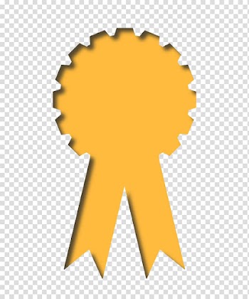Ribbon Award Gold medal , gold ribbon transparent background PNG clipart