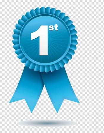 Ribbon Award Medal , First medal transparent background PNG clipart