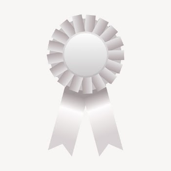 Ribbon badge clipart, silver illustration. | Free Photo - rawpixel