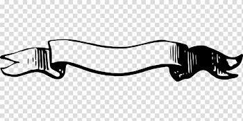 Ribbon Banner Black and white , ribbon transparent background PNG clipart