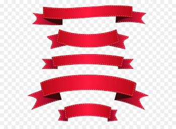 Ribbon Banner Clip art - FIG red ribbon 