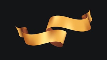 Ribbon banner psd art, gold realistic label… | Free stock illustration | High Resolution graphic