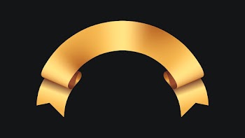 Ribbon banner psd image, gold label graphic… | Free stock illustration | High Resolution graphic