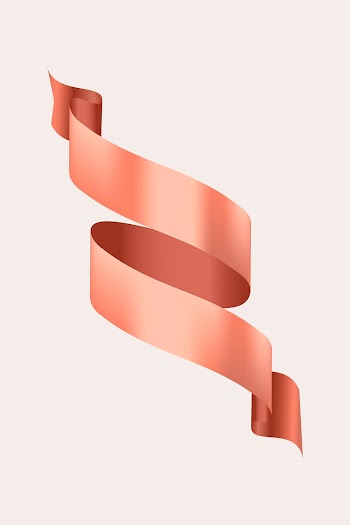 Ribbon banner psd image, rose gold label… | Free stock illustration | High Resolution graphic