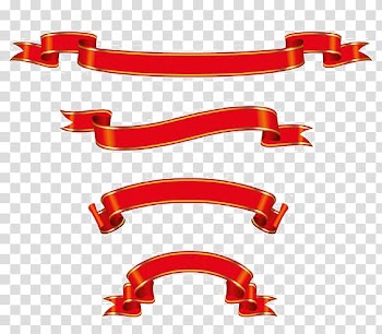 Ribbon Banner , Red Ribbon transparent background PNG clipart