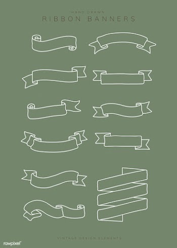 Ribbon banner set | Free stock vector - 842863