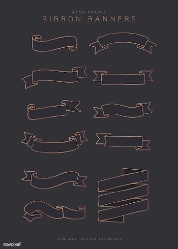 Ribbon banner set | Free stock vector - 842870
