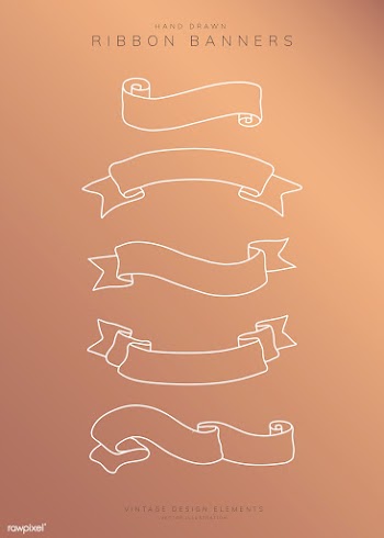 Ribbon banner set | Free stock vector - 842874
