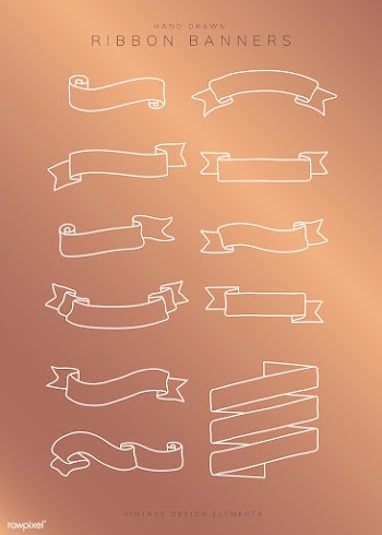 Ribbon banner set | Free stock vector - 842875