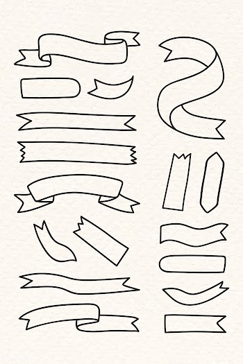 Ribbon banner set | Free stock vector - 893492