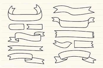 Ribbon banner set | Free stock vector - 893533