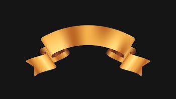 Ribbon banner vector art, gold realistic… | Free stock illustration | High Resolution graphic