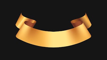 Ribbon banner vector art, gold realistic… | Free stock illustration | High Resolution graphic