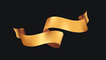 Ribbon banner vector art, gold realistic… | Free stock illustration | High Resolution graphic