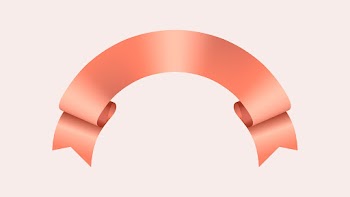 Ribbon banner vector art, rose gold realistic… | Free stock illustration | High Resolution graphic