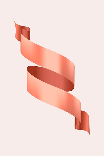 Ribbon banner vector art, rose gold realistic… | Free stock illustration | High Resolution graphic
