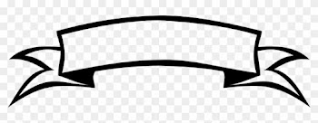 Ribbon Black And White Banner Clip Art - Black And White Banner Vector