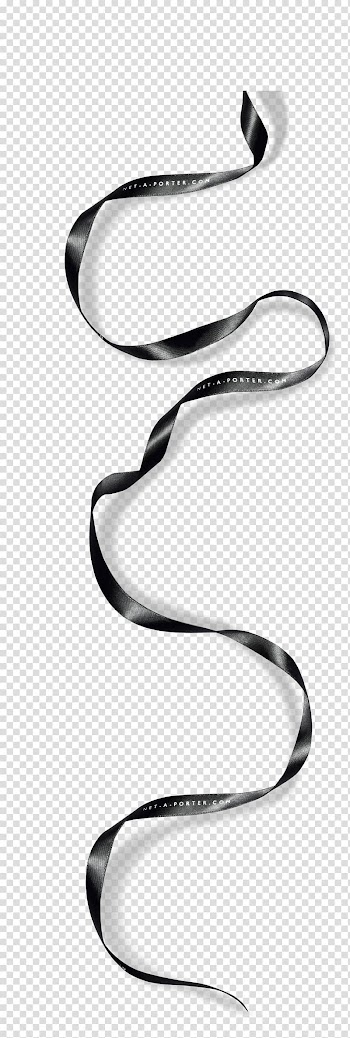 Ribbon Black and white, Ribbon transparent background PNG clipart