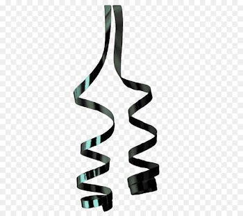 Ribbon - Black curly ribbon 