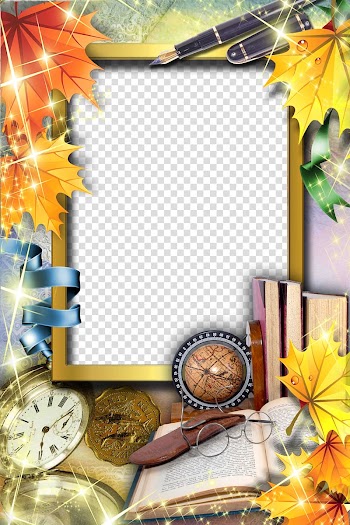 Ribbon border frame transparent background PNG clipart