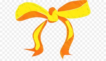 Ribbon, Bow And Arrow, Yellow, Orange PNG