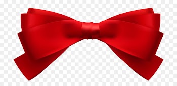 Ribbon Bow tie Shoelace knot - Red ribbon knot 