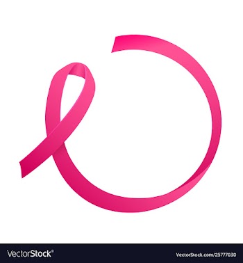  					Ribbon breast cancer round consept for text vector&nbsp;image														
