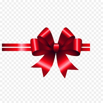 Ribbon Christmas ornament Gift - Gift with bow 