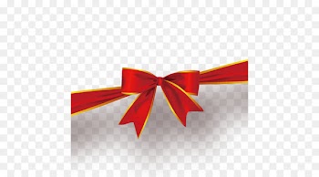 Ribbon Christmas Shoelace knot Red - Christmas bow 