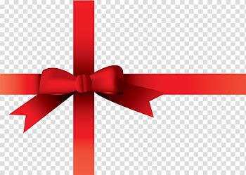 Ribbon Christmas , voucher transparent background PNG clipart