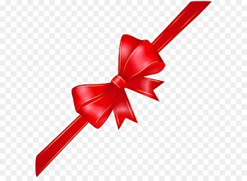Ribbon Clip art - Red Corner Bow Transparent PNG Image 