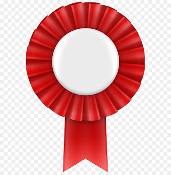 Ribbon Clip art - Red Rosette Ribbon PNG Clip Art Image 
