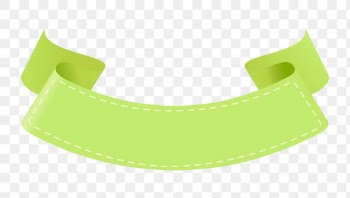 Ribbon clipart PNG, green banner on… | Free stock illustration | High Resolution graphic